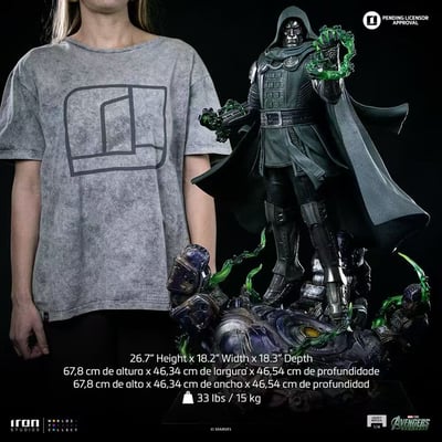 【售罄展示追加請私訊客服@toystationtw】Marvel漫威 Doctor Doom 毀滅博士 MARCAS143226-14 X Iron-Studio8