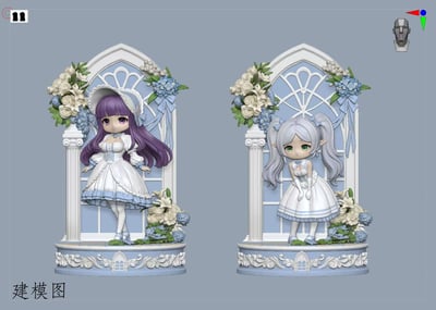 【預購】葬送的芙莉蓮 Q版黑白洛麗塔 芙莉蓮&菲倫 X 啟晨工作室10