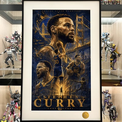 【預購】NBA《史蒂芬·柯瑞》金州勇士裝飾畫 X 星空工作室1