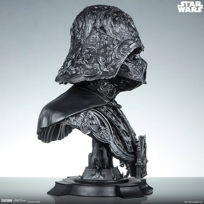 【售罄展示追加請私訊客服@toystationtw】星球大戰 黑武士 Darth Vader 達斯·維達 藝術胸像 200664 X Sideshow11