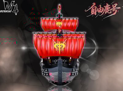 【預購】海賊王 全員船系列第三十九彈 德雷克海賊船-自由鹿號 X M4工作室3