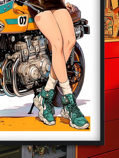 【預購】七龍珠《機車布瑪》動漫裝飾畫&冰箱貼 X 巴洛克工作室6