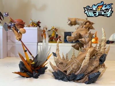 【預購】數碼寶貝04 無限地帶 土之鬥士 反派獸型第一彈 巨巖獸 X 僵屍車工作室6