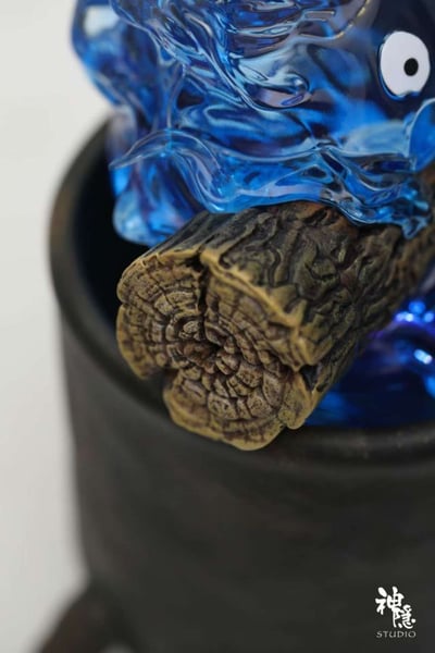 【現貨秒發】宮崎駿 遇見系列 異色聲光律動版心臟的火苗 卡西法擺件雕像 X 神隱工作室7