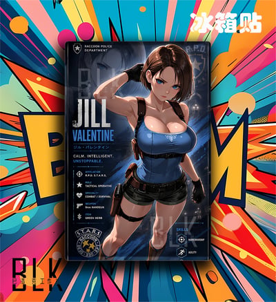 【預購】生化危機《檔案吉爾》遊戲裝飾畫&冰箱貼 X 巴洛克工作室3