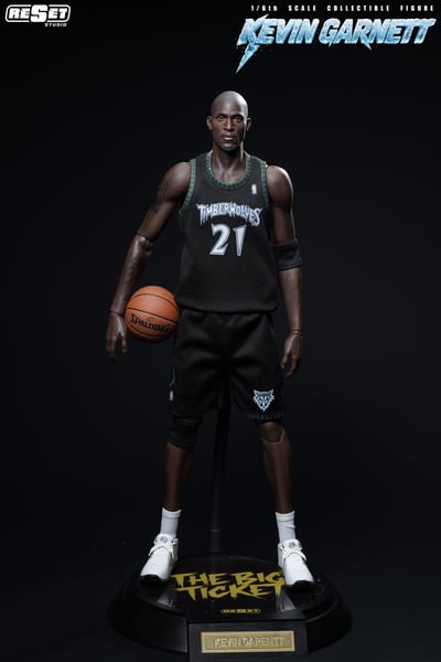 【預購】NBA 1/6收藏級可動人偶套裝 可動眼 森林狼MVP加內特 X Reset-Studio14