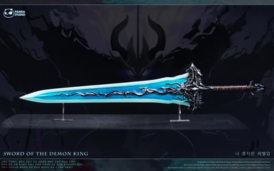 【預購】我獨自升級 1/1武器系列 惡魔王的長劍 X Panda-Studio2