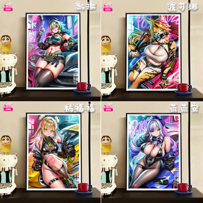 【預購】絕區零 賽博街系列第一彈 動漫裝飾畫 X 阿喵畫社1