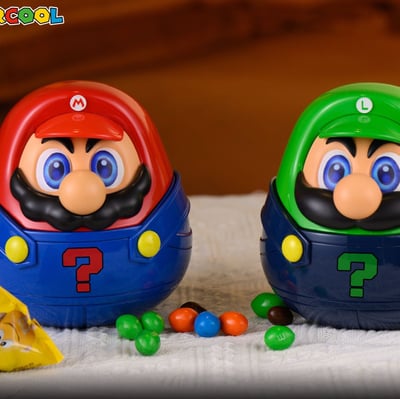 【預購】超級瑪利歐 潮玩禮品許願擺件 水管工兄弟達摩儲物蛋 X SUPERCOOL1