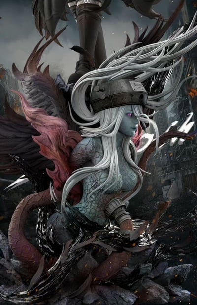 【現貨秒發】最終幻想VII 雙比例 賽菲羅斯 X Hunter Fan(HF)6