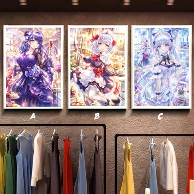 【預購】原神 禮服晚宴 女仆雷電將軍&神裏綾華&諾艾爾三聯 X 阿喵畫社2