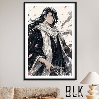 【預購】死神《水墨白哉》動漫裝飾畫&冰箱貼 X 巴洛克工作室1