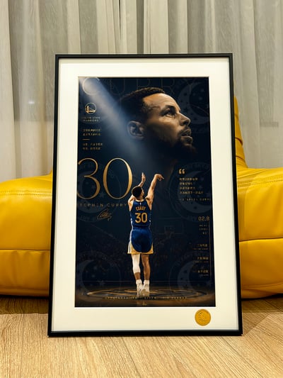 【預購】NBA《投籃Curry》金州勇士裝飾畫 X 星空工作室3