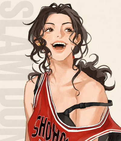 【預購】灌籃高手《井上彩子》動漫裝飾畫 X H2工作室4