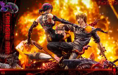 【預購】鏈鋸人 收藏級雕像 週年款 電次vs蕾塞 X Big Feeler大觸8