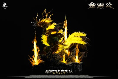 【預購】魔物獵人 大尺寸帶燈光 雷狼龍&獄狼龍&金雷公 X Dragon Realm14