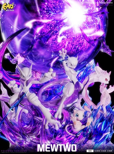 【預購】寶可夢 畢業進化雕像002 超夢 X Emo5