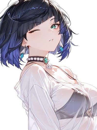 【預購】原神《兔女郎夜蘭》動漫裝飾畫 X 星空工作室5