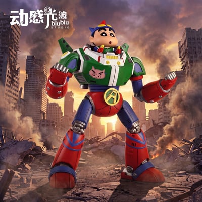 【預購】蠟筆小新 雙比例 動感達姆機甲 X 動感光波工作室7