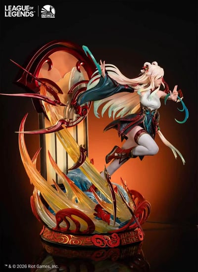 【預購】《英雄聯盟》剪紙仙靈 1/4全身像 艾瑞莉婭 X 開天工作室3