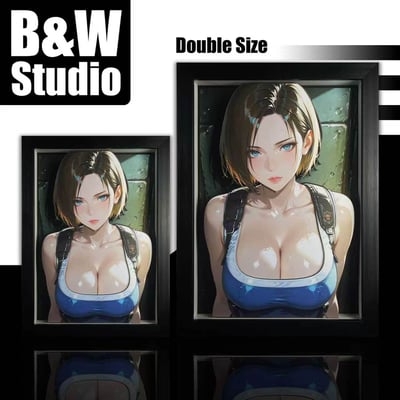 【預購】惡靈古堡 Jill Valentine 吉爾瓦倫蒂安 立體裝飾畫 X B&W1