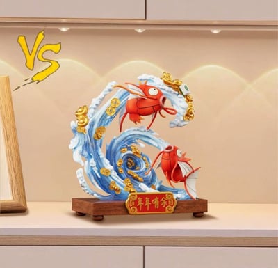 【現貨秒發】寶可夢 家居系列17 招財雙魚戲水 X VS模玩4