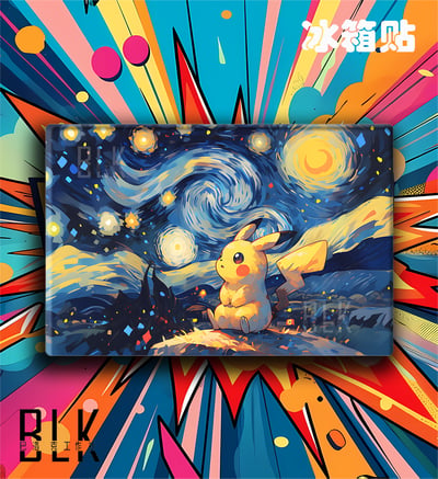 【預購】寶可夢《星空皮卡丘》動漫裝飾畫&冰箱貼 X 巴洛克工作室3