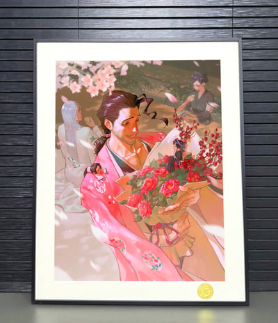 【預購】死神《京樂春水》動漫裝飾畫 X H2工作室3