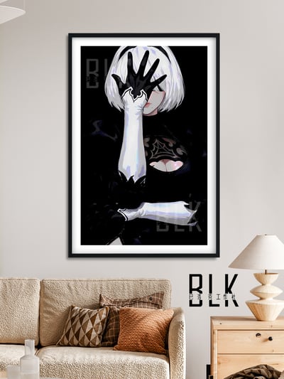 【預購】尼爾自動人形《暗夜2B》遊戲裝飾畫&冰箱貼 X 巴洛克工作室2