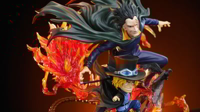 【預購】海賊王+蠟筆小新 三兄弟共鳴系列 小新cos薩博 X 棉花堂工作室5