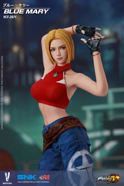 【售罄展示追加請私訊客服@toystationtw】拳皇XIV 可動人偶 VCF-2071 布魯·瑪麗 X VERYCOOL+SNK 正版授權14
