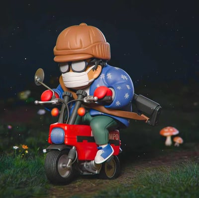 【售罄展示追加請私訊客服@toystationtw】七龍珠 鳥山明系列006 騎車鳥山明 X TOR-Studio1