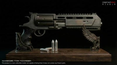 【預購】生化危機9 收藏級仿真樹脂模型 安魂左輪Requiem X CGS恒金4