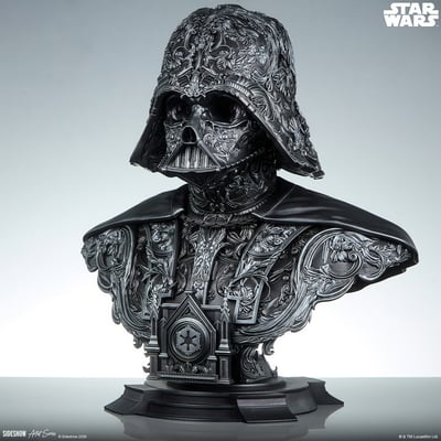【售罄展示追加請私訊客服@toystationtw】星球大戰 黑武士 Darth Vader 達斯·維達 藝術胸像 200664 X Sideshow8