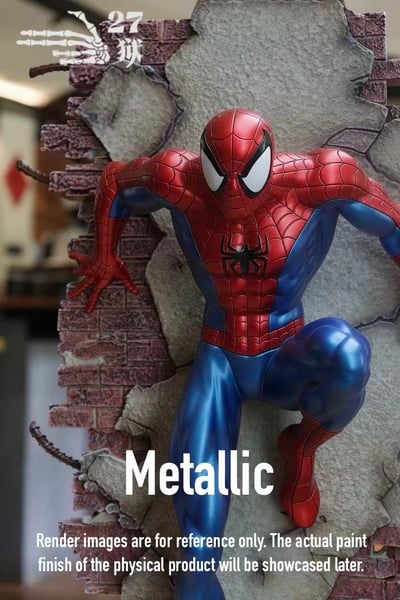 【售罄展示追加請私訊客服@toystationtw】Marvel漫威 壁掛蜘蛛人雕像 X 27獄15
