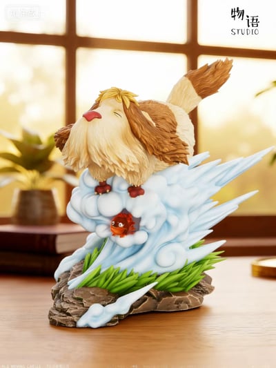 【預購】宮崎駿 桌面系列09 卡西法與茵茵狗飛行記 X 物語工作室2