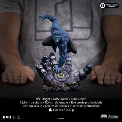 【售罄展示追加請私訊客服@toystationtw】Marvel漫威 野獸 MARCAS144326-10 X Iron-Studio5