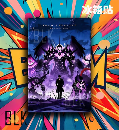 【預購】我獨自升級《暗夜軍團》裝飾畫&冰箱貼 X 巴洛克工作室3