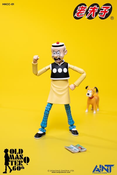 【售罄展示追加請私訊客服@toystationtw】1/12比例老夫子 60周年紀念版可動人偶 HKCC-01 再版 X AINT Production6