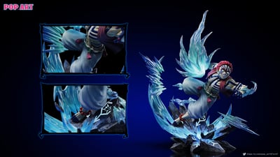 【售罄展示追加請私訊客服@toystationtw】鬼滅之刃 第三款 猗窩座 X POP.ART工作室4