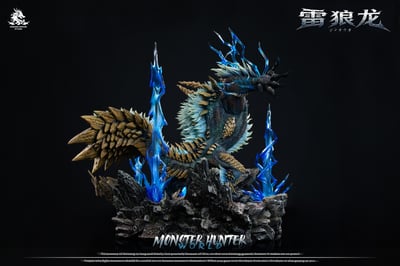 【預購】魔物獵人 大尺寸帶燈光 雷狼龍&獄狼龍&金雷公 X Dragon Realm6