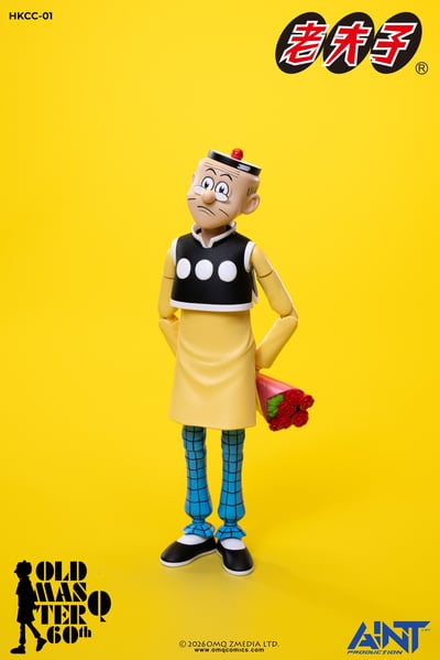 【售罄展示追加請私訊客服@toystationtw】1/12比例老夫子 60周年紀念版可動人偶 HKCC-01 再版 X AINT Production9
