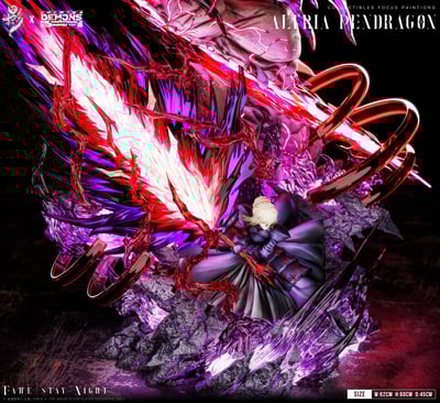 【預購】Fate 史詩級別收藏雕像001 黑呆 X 掠影+DEMONS7