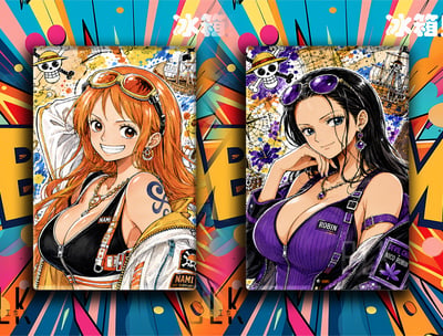 【預購】海賊王《塗鴉娜美/塗鴉羅賓》裝飾畫&冰箱貼 X 巴洛克工作室2