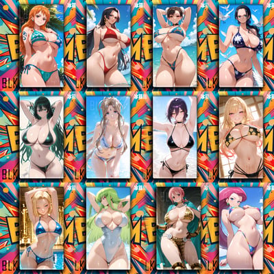 【預購】海賊王《泳裝女帝》動漫裝飾畫&冰箱貼 X 巴洛克工作室7