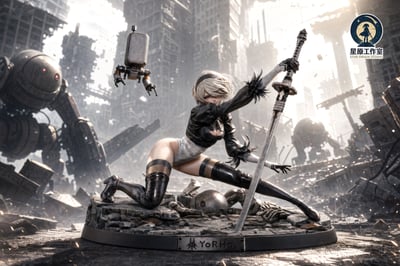 【預購】尼爾自動人形 雙比例《2B：末世戰姬》X 星原工作室2