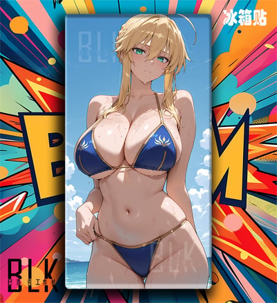 【預購】Fate/stay《泳衣saber》裝飾畫&冰箱貼 X 巴洛克工作室2