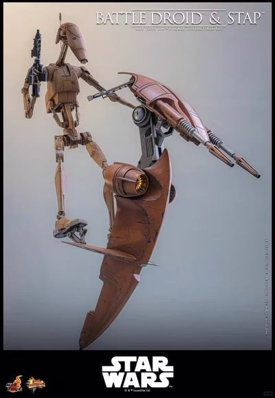 【預購】《星球大戰前傳1:幽靈的威脅》MMS887-戰鬥機器人和STAP X HotToys6