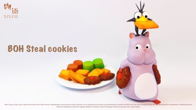 【現貨秒發】宮崎駿 小物系列05 坊寶寶偷餅乾 X 物語工作室3