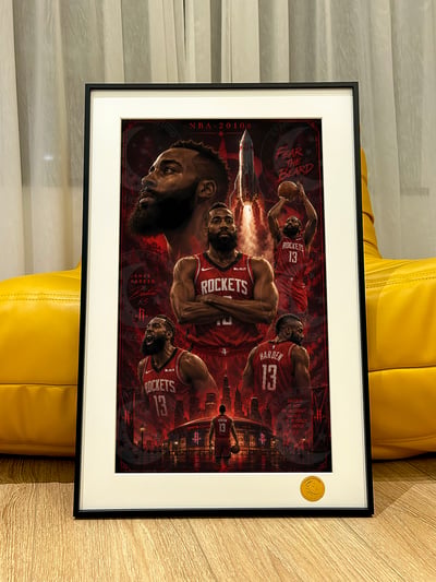 【預購】NBA《王朝-哈登》裝飾畫 X 星空工作室3